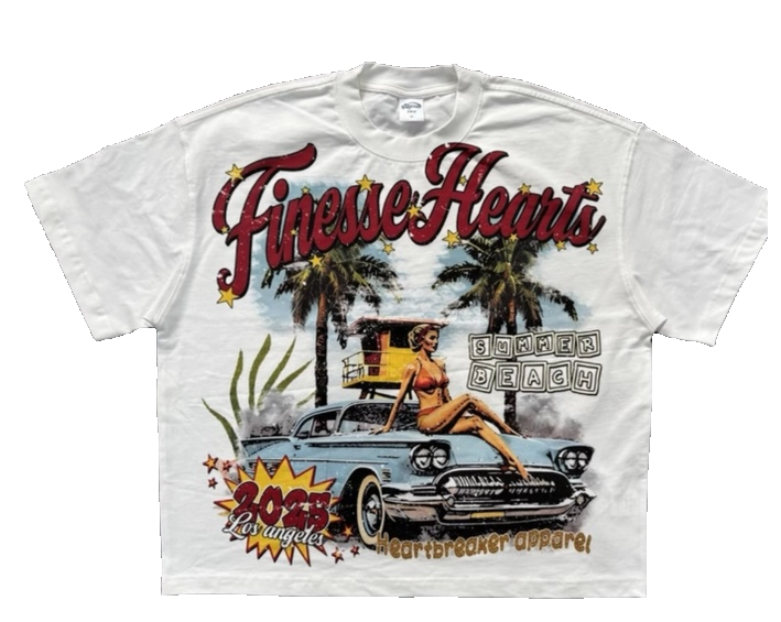 Summer Beach Crop Tee front